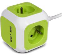 Greenblue Gb118 Magiccube Prise De Courant Quadruple, 2 Entrées Usb 1.4M[DYB983180]