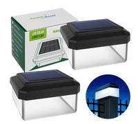 GreenBlue GB125 Lampe solaire pour poteau LED 2 pcs, 6 LED, 5 lm, 4000K