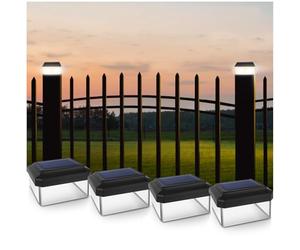 GreenBlue GB127 lampe solaire CAPUCHON POUR POTEAU DE CLÔTURE 4 pieces (4 Stück 80x80)