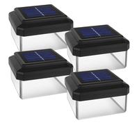 GreenBlue GB128 Lampe solaire LED 100x100 mm noir - Lot de 4