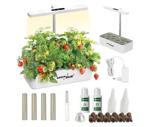 GreenBlue GB133 Smart Pot de Fleurs Smart 12 Plantes 4 L | Culture Automatique | Écran Tactile | Éclairage réglable 55-315 mm
