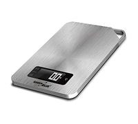 GreenBlue GB170 Balance de cuisine numérique en acier inoxydable avec fonction de minuterie jusqu'à 5 kg min Fonction de tare (ARGENT GB170)