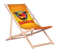 GreenBlue GB183 Chaise longue en bois de hêtre Enjoy The Summer