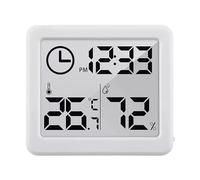 GreenBlue GB384W Thermomètre/hygromètre avec fonction horloge blanc digital