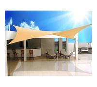 GreenBlue Voile d'ombrage GB505 carrée UV crème pour jardin et piscine 5 m