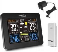 Greenblue Gb523 Station Météo Sans Fil Avec Alarme Sonde Extérieure Réveil Calendrier Baromètre Thermomètre Phases De Lune Dcf (Gb523)