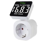 GreenBlue GB620 Compteur d'énergie wattmètre 16A, max.3680W mémoire secondaire (Prise F schuko)