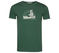 GreenBomb - Bear Canoe Guide T-Shirt - T-shirt - XL - bottle green