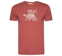 GreenBomb - Turtle Walk Guide T-Shirt - T-shirt - M - sunset red