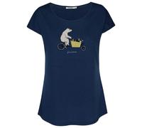 GreenBomb - Women's Bike Cargo Raccoon Cool T-Shirt - T-shirt - XS - navy