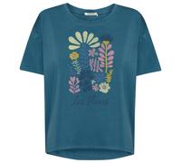 GreenBomb - Women's Les Fleurs Feel T-Shirt - T-shirt - XL - true blue