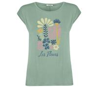 GreenBomb - Women's Les Fleurs Timid - T-shirt - XL - pale green