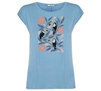 GreenBomb - Women's Tucan Flower Timid - T-shirt - S - glacier blue
