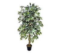 GreenBrokers Ficus Artificiel de qualité supérieure - 160 cm - Vert