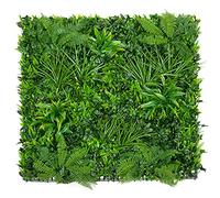 GreenBrokers Haie Murale Artificielle Verte de qualité supérieure avec Feuillage Mixte (1 m x 1 m) - Jardin Vertical résistant aux UV