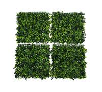 GreenBrokers Lot de 4 Haies murales artificielles Vertes avec Feuilles Mixtes et Feuillage de Type Lierre - Jardin Vertical résistant aux UV