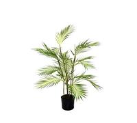 GreenBrokers Palmier Areca Artificiel de qualité supérieure dans Un Pot en Plastique Noir 90 cm