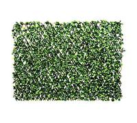 GreenBrokers Treillis Mural Artificiel Extensible en Saule avec Feuilles Vertes panachées (1 m x 2 m) - Résistant aux UV