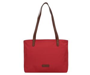 GREENBURRY Cabas 'Diana' marron / rouge carmin, Taille One Size