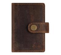 Greenburry Cuir étui pour Carte de crédit Vintage Card Slider Brown Brun