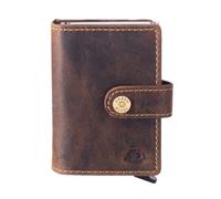 Greenburry Cuir étui pour Carte de crédit Vintage Cardholder Brown Brun