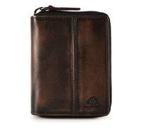 Greenburry Destressed Porte-monnaie Protection RFID Cuir 10.5 cm brun
