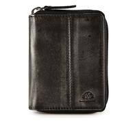 Greenburry Destressed Porte-monnaie Protection RFID Cuir 10.5 cm gris