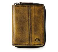 Greenburry Destressed Porte-monnaie Protection RFID Cuir 10.5 cm jaune