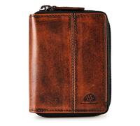 Greenburry Destressed Porte-monnaie Protection RFID Cuir 10.5 cm orange