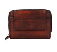 Greenburry Destressed Porte-monnaie Protection RFID Cuir 13.5 cm brun