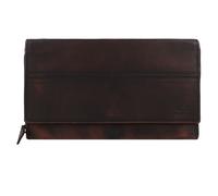 Greenburry Destressed Porte-monnaie Protection RFID Cuir 13 cm brun
