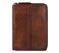 Greenburry Destressed Porte-monnaie Protection RFID Cuir 13 cm brun