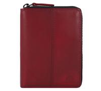 Greenburry Destressed Porte-monnaie Protection RFID Cuir 13 cm rouge