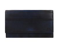 Greenburry Destressed Porte-monnaie Protection RFID Cuir 18.5 cm bleu