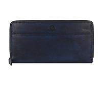 Greenburry Destressed Porte-monnaie Protection RFID Cuir 19 cm bleu