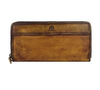 Greenburry Destressed Porte-monnaie Protection RFID Cuir 19 cm jaune