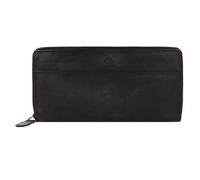Greenburry Destressed Porte-monnaie Protection RFID Cuir 19 cm noir