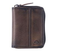 Greenburry étui pour Carte de crédit Destressed Card Case RFID Deep Red Rouge foncé