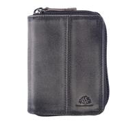 Greenburry Destressed Porte-monnaie Protection RFID Cuir 10.5 cm gris