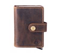 GREENBURRY étui pour carte de crédit Vintage Cardholder Brown