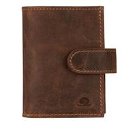 Greenburry étui pour Carte de crédit Vintage Original RFID Card Double Slider Zip Brown Brun