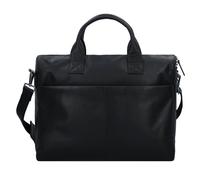 Greenburry Fiorentina Attaché-case Cuir véritable 41 cm Compartiment ordinateur noir