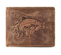 Greenburry Forelle Porte-monnaie Cuir véritable 12.5 cm brun