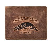 Greenburry Karpfen Porte-monnaie Cuir véritable 12.5 cm brun
