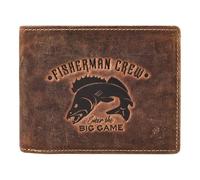 Greenburry Karpfen Porte-monnaie Cuir véritable 12.5 cm brun