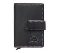 Greenburry Nappa Étui pour cartes de crédit Protection RFID Cuir 7 cm gris