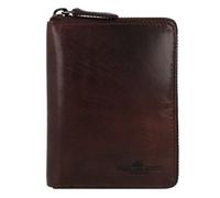 Greenburry Newport Porte-monnaie Protection RFID Cuir 13 cm brun