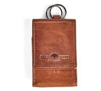 Greenburry Newport Porte-monnaie Protection RFID Cuir véritable 8.5 cm brun