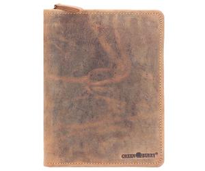 Greenburry Porte-bloc vintage en cuir 24 cm brun