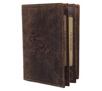 Greenburry Porte-cartes d'identité Vintage Hirsch en cuir 12 cm